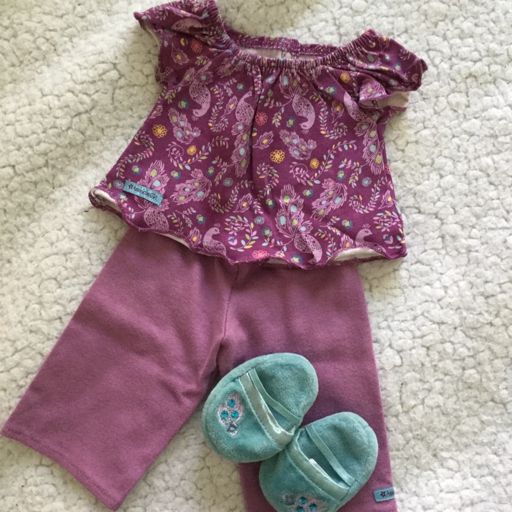 American Girl Doll Peacock Pajamas